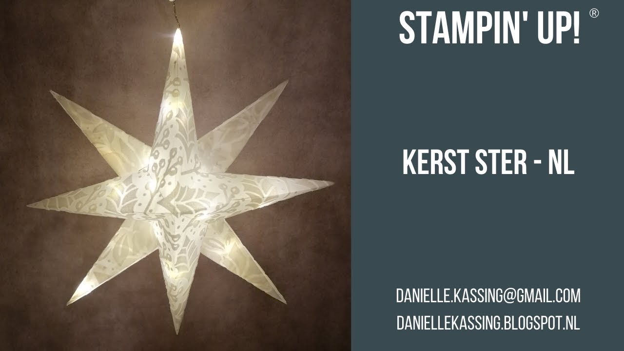 Stampin' Up! Kerst ster maken - NL