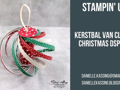 Stampin' Up! Kerstbal met het Classic Christmas DSP - NL