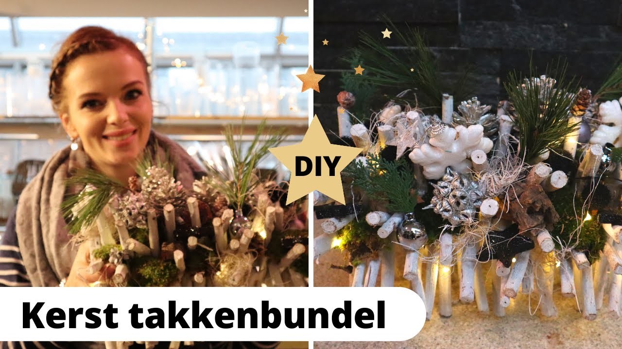 KERSTBLOEMSTUK TAKKENBUNDEL | Cursus bloemschikken #42 | Carlein Tukkers