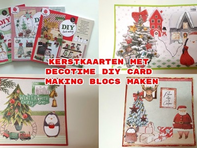 Kerstkaarten met DecoTime diy card making blocs maken | december daily