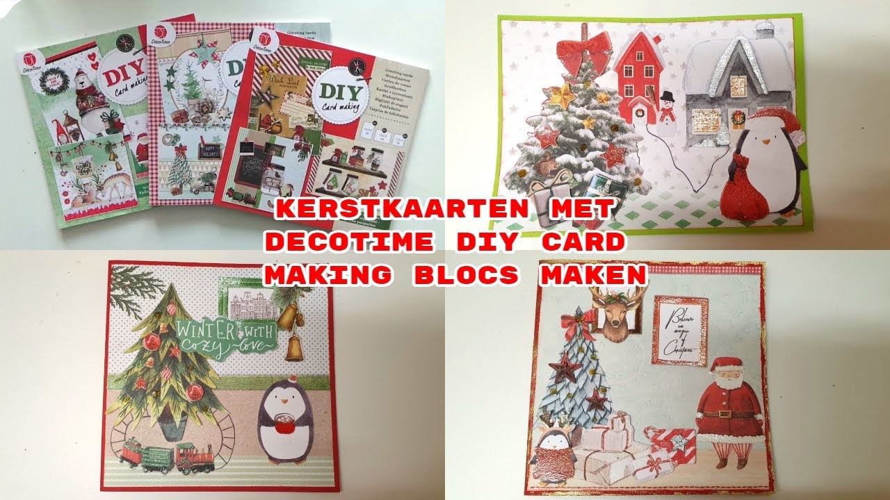 Kerstkaarten met DecoTime diy card making blocs maken | december daily