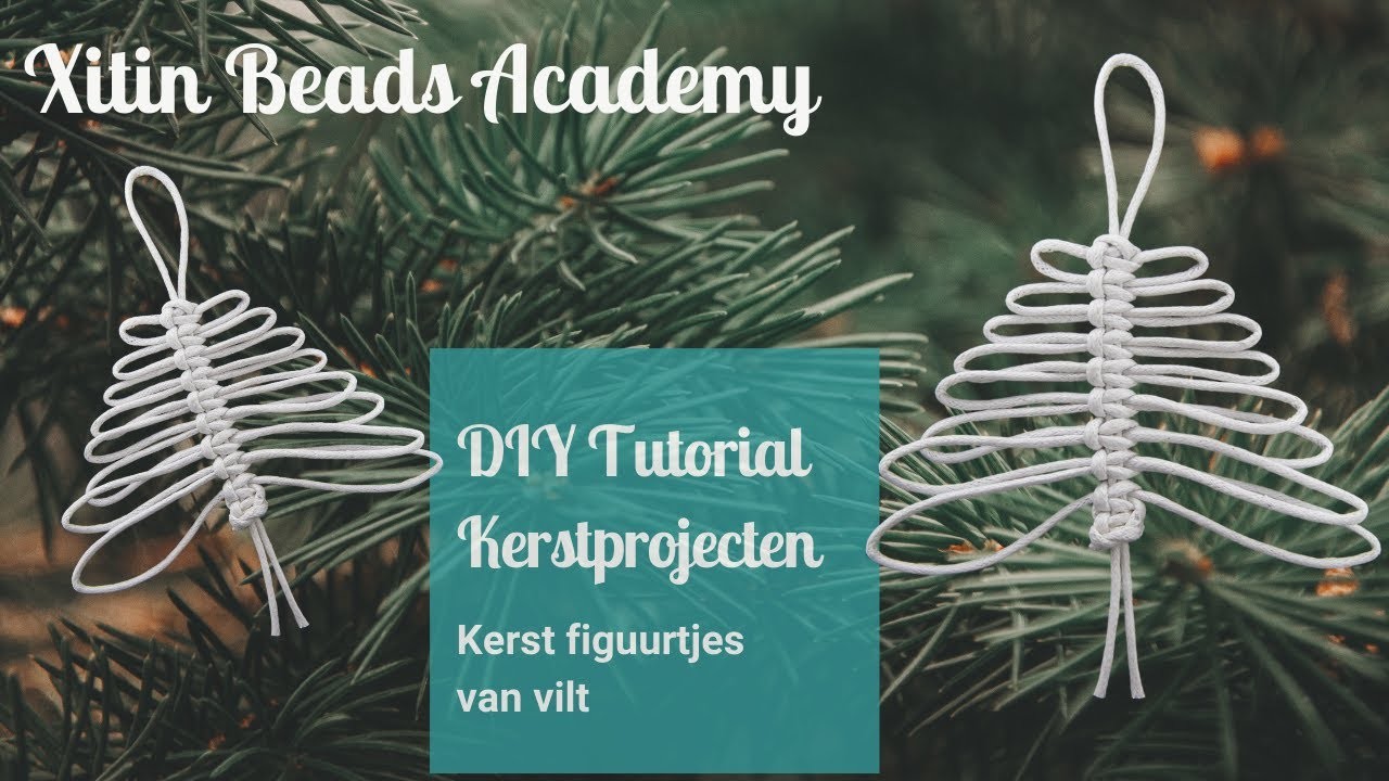 Macrame kerstboom DIY tutorial