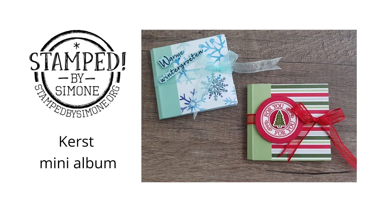 Stampin' Up! - Kerst mini album