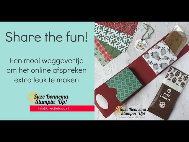 Stampin' Up NL : Een weggevertje om samen, online kerst vieren