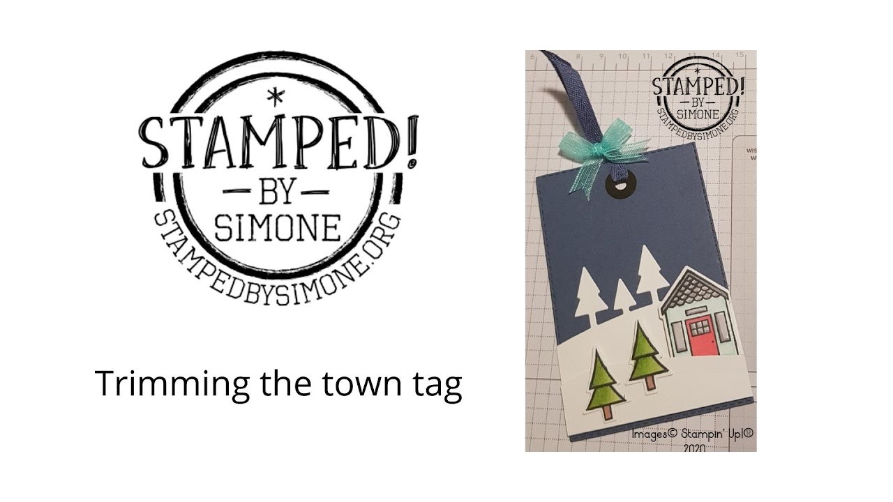 Stampin' Up! - Trimming the town tag