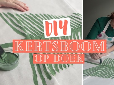 DIY KERSTBOOM OP DOEK: Zo maak je zelf een kerstdoek voor in huis! | Go Gracy