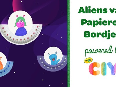 Knutselidee || Crayola DIY: Aliens van Papieren Bordjes