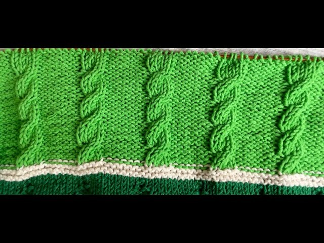 Leren breien; breisteken sjaal breisteek 18: Kabels breien
