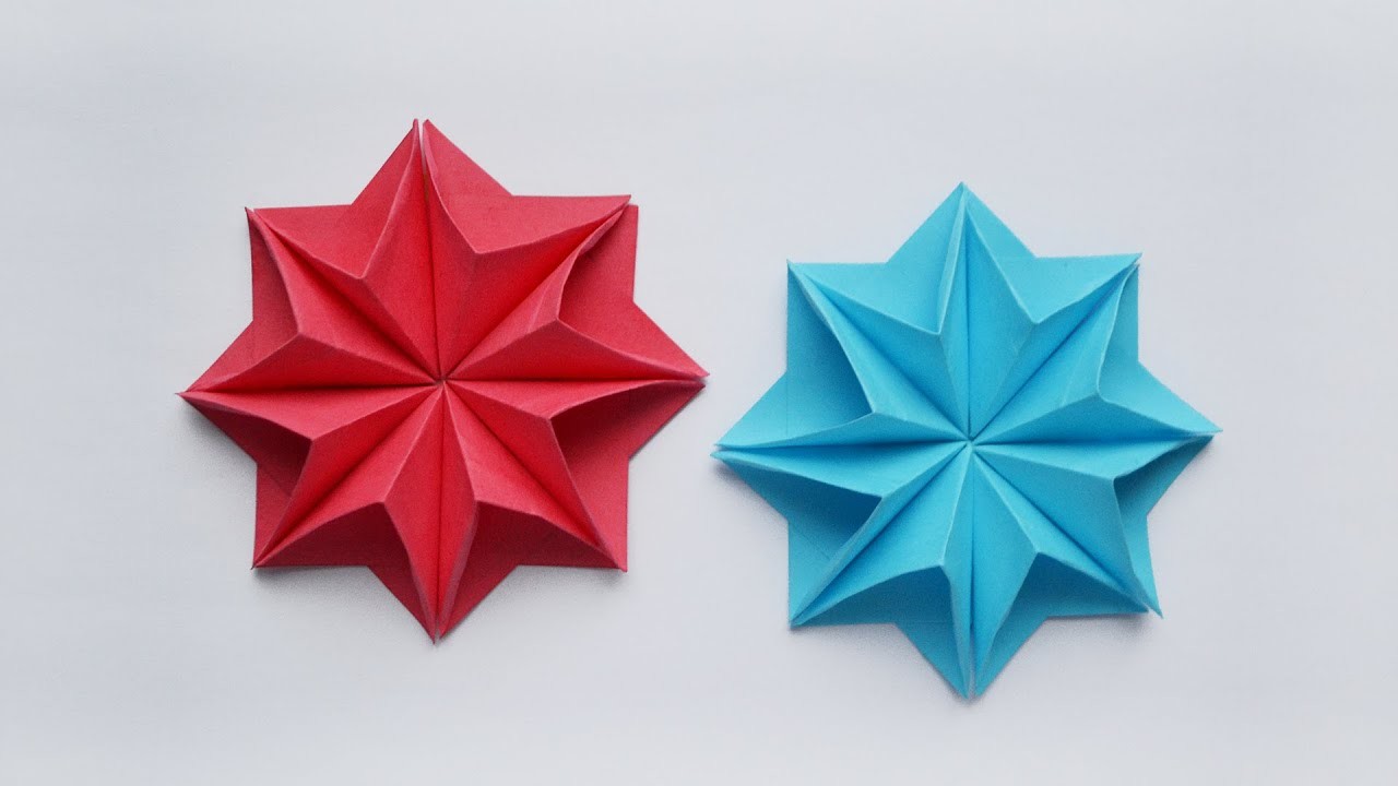 Papier Origami STERN | Paper Origami STAR | Tutorial DIY by ColorMania