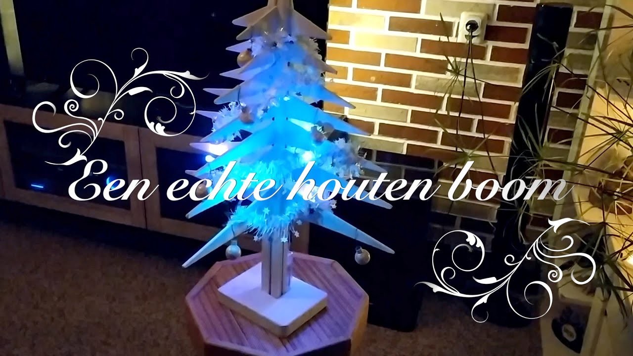 Maak zelf een houten kerstboom