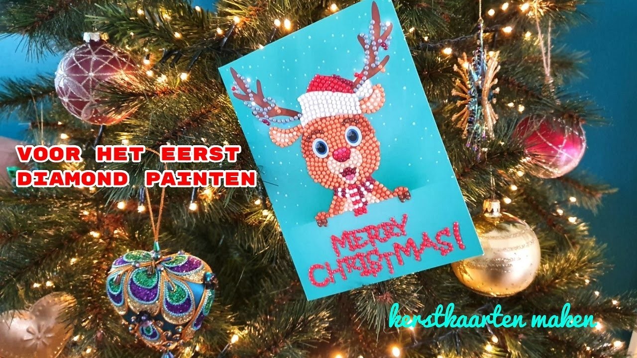 Diamond painten | kerstkaarten maken | december daily