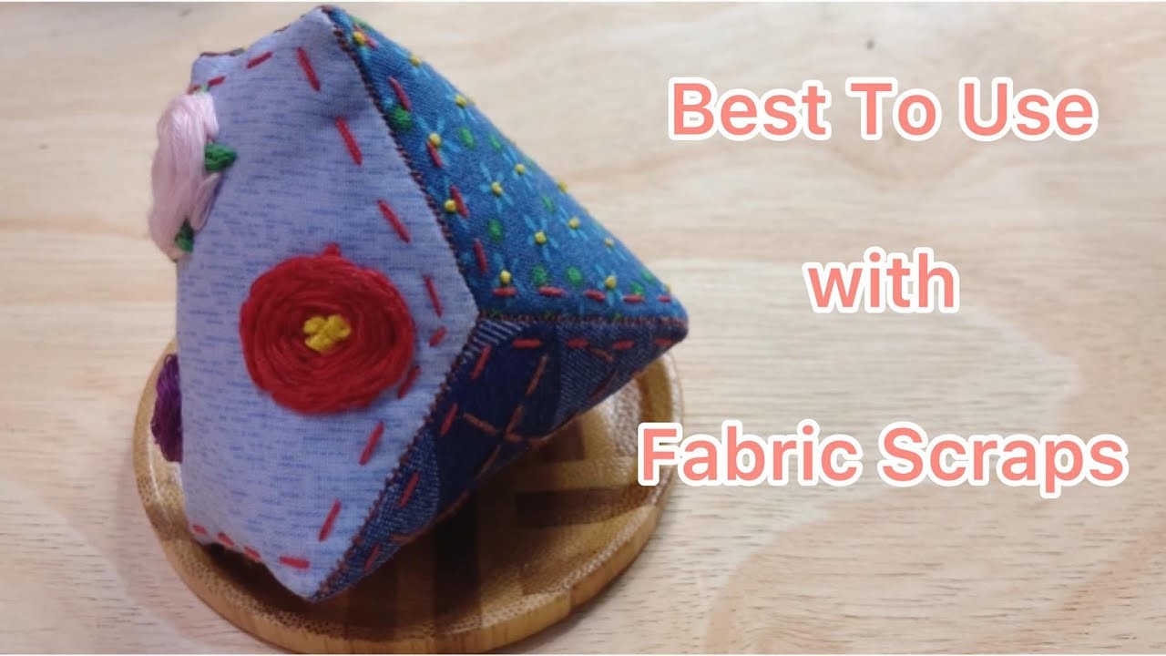 How to best use fabric scraps make haxegon cute toy I how to use with tiny scraps  如何有效使用碎布来制成六角形玩具