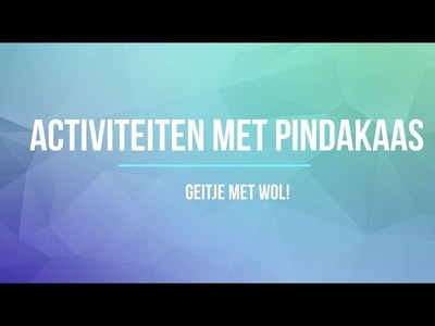 Knutselen: Geitje met wol! [4-7 jaar]