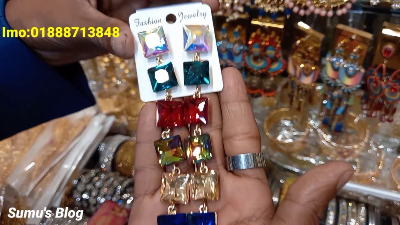 Stylist আপুদের জন্য stylist.trendy কিছু Stone work earring collection with price bd.