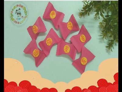 新年手工制作~糖果红包.   Chinese New Year craft tutorial ~Candy Anapao