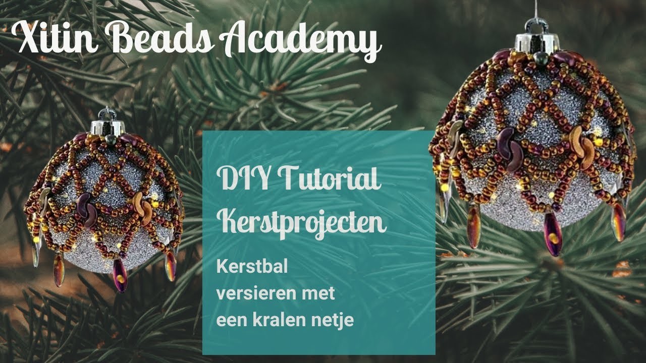 Versier je kerstballen met leuke kralen netjes - DIY Tutorial