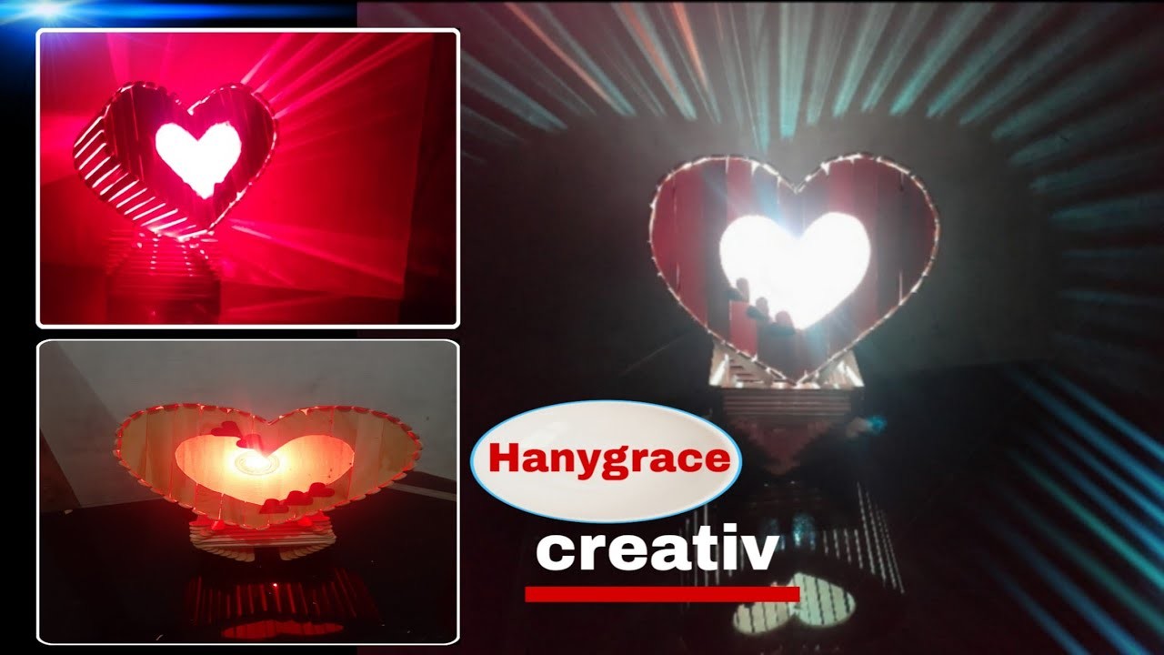 Lampu hias sederhana dari stik es krim||DIY STICK ICE CREAM.