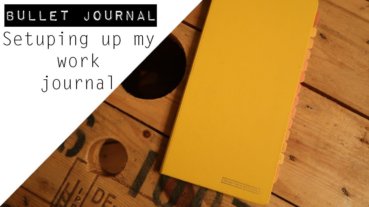 BULLET JOURNAL || Setuping up my work journal