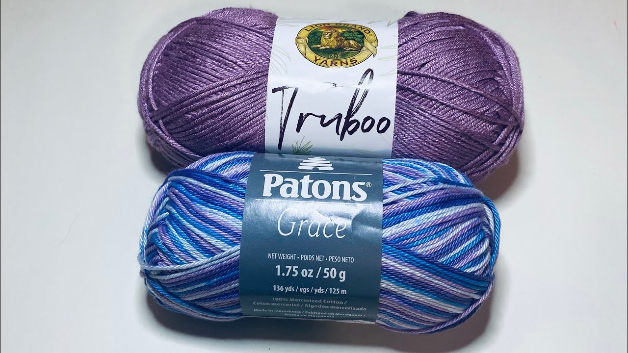 LION brand yarn and Patons yarn review. কুশিরাটার সুতা ।