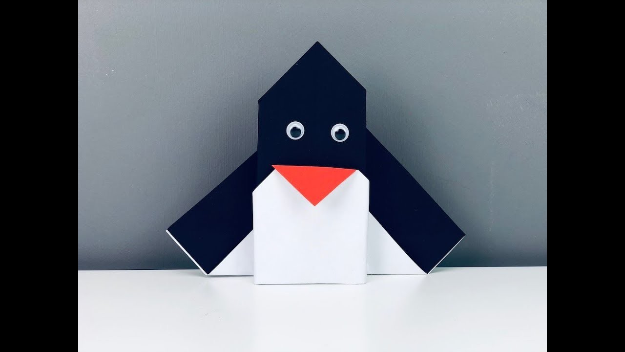 Pinguin vouwen - Instructievideo Meester Sander
