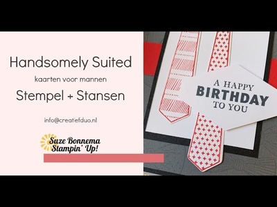 Stampin' Up NL - Handsomely Suited kaarten voor mannen met de Well Suited set.