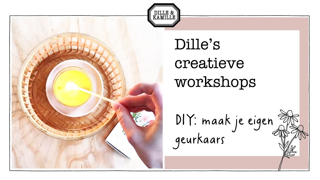 Zelf DIY Geurkaars maken | Creatieve online workshops bij Dille & Kamille