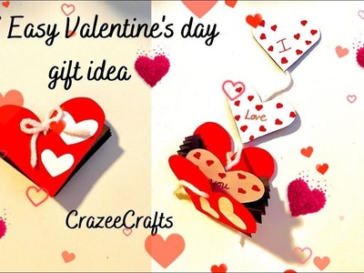 DIY Handmade Valentine’s Day gift idea| Easy homemade Valentine’s Day card| Paper Crafts