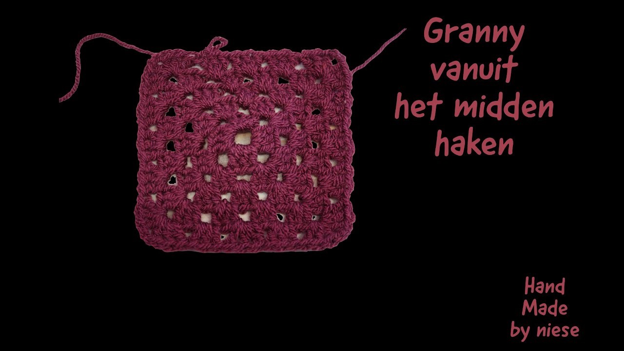 Haak-tutorial- Granny vanuit het midden#34