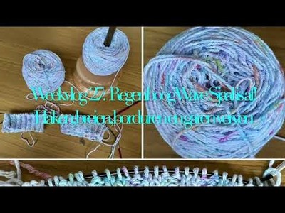 Weekvlog  27:   Regenboog Wave Sjaal is af! Haken, breien, borduren en garen verven