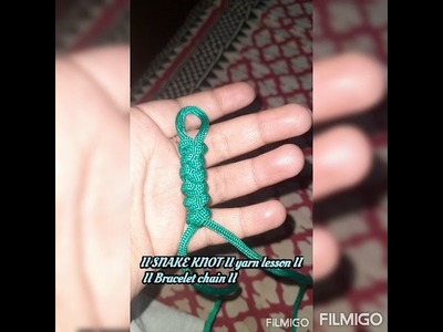 YARN works II Snake knot II Bracelet Chain II