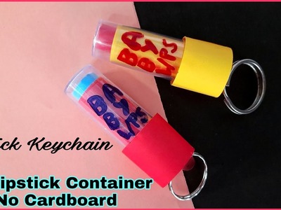 DIY Keychain.Lipstick Keychain diy.Homemade Lipstick Keychain.diy craft.Lipstick.keyring ideas easy