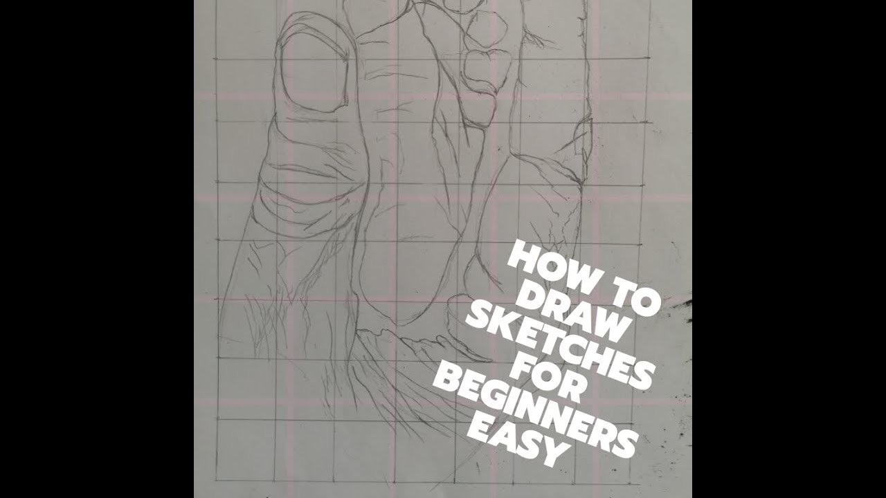 How to draw sketches for beginners easy  كيفبه الرسم للمبتدئين بسهوله