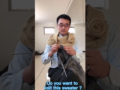 Man knitting, Make knitting by hand more interesting. 编织 DIY 編織