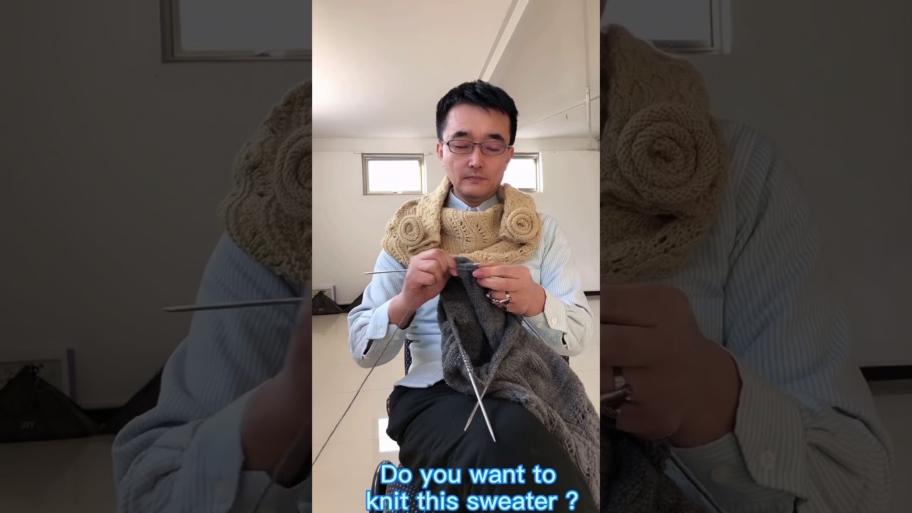 Man knitting, Make knitting by hand more interesting. 编织 DIY 編織