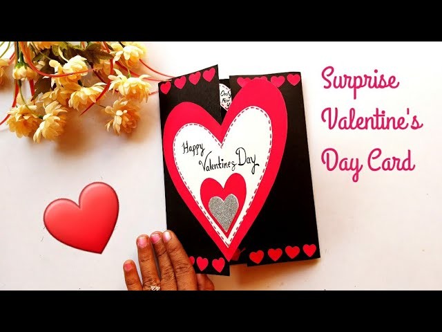 Surprise Valentine's Day Card. Special Valentines day card diy tutorial.love card for scrapbook