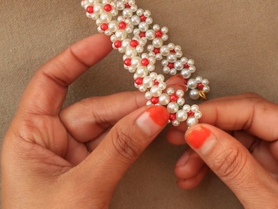 পুতির ব্রেসলেট - How to Make Pearl Bracelet. Beaded bracelet. Friendship bracelet
