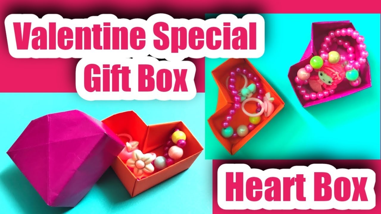 Valentine gift box. Origami Valentine gift box. DIY Valentine special. DIY gift box. Gift Box