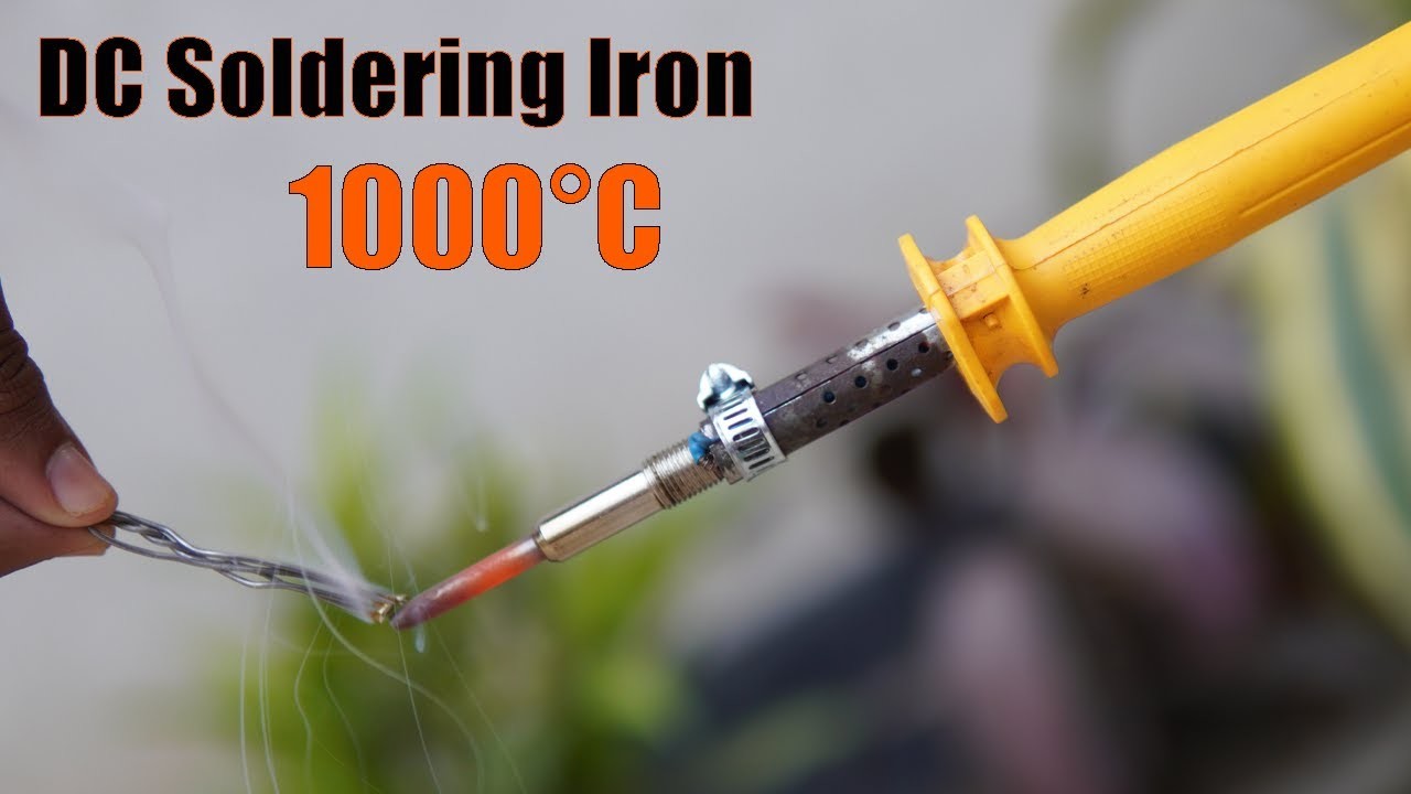 Glow plug Soldering Iron 1000°C | DC Soldering iron | Diy 12V Soldering iron |