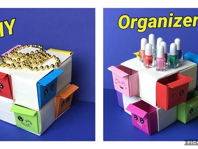 DIY origami Organizer. Easy Origami.Paper Crafts????⚡️✨????????????????اوريغامي منظم