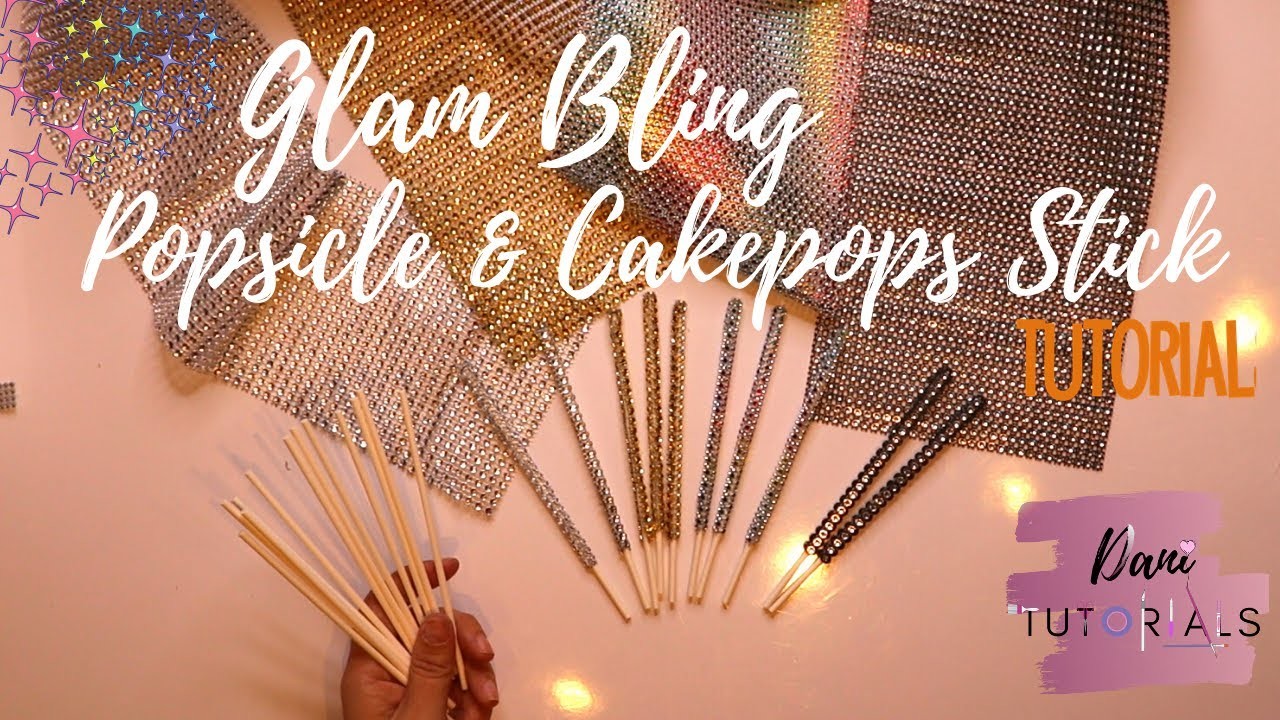 Glam Popsicle.Lollipop Stick DIY Tutorial . GOURGEOUS & EASY!