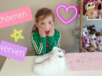 Schoenen verven met acrylstiften