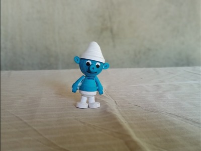 Paper Quilling Smurf