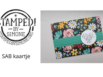 Stampin' Up! - SAB kaartje