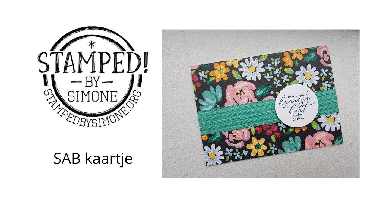 Stampin' Up! - SAB kaartje