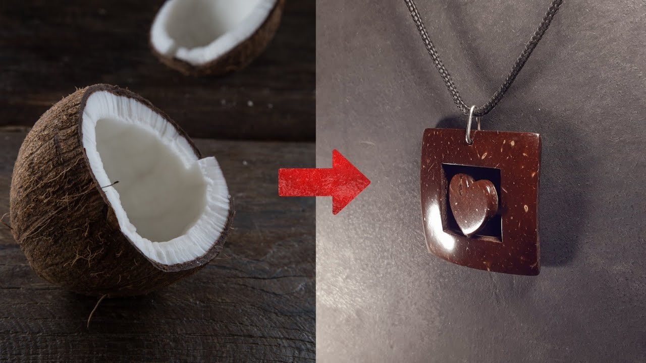 Coconut shell pendant | DIY