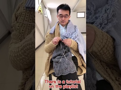 Man knitting, Knitting is fun every minute and every second #Shorts 编织 DIY 編織