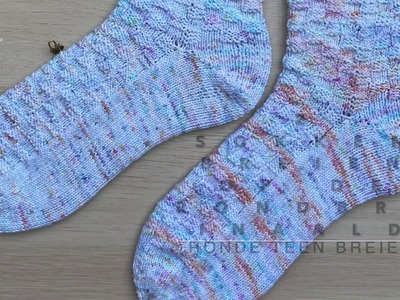 2 sokken tegelijk breien op de rondbreinaald met magic loop: De ronde teen breien