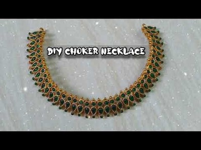 DIY Kemp Choker Necklace|How to make Kemp Choker Necklace at home|Kemp Jewellery