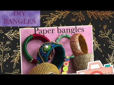 Easy paper bangles || DIY