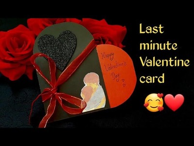 Last minute valentine card. valentine's day card diy. valentine's gift idea